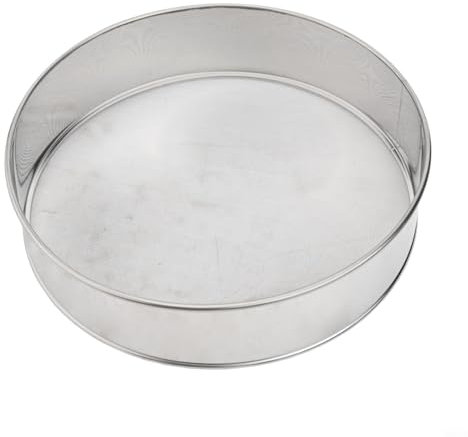 Honseadek Utiliza colador de acero inoxidable, con malla fina que filtra perfectamente harinas, aceites o azúcares en la cocina, coladores de malla fina para cocina, colador (25 cm)