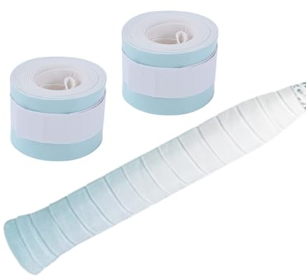 CAPASTEC Ruban De sur-Grip De Tennis 2 Pièces Anti-Dérapant | Pour Badminton Et Autres Sports De Raquette, Surface Texturée, Anti-Dérapant, Absorbant, Taille 1100x25x0.7mm