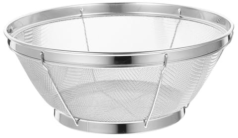 Holibanna Scolapasta Acciaio Inossidabile Maglia Stretta Cestino Lavare Riso e Verdure Svuotatore Cucina Multifunzionale Per Frutta e Ortaggi Pratico e Resistente