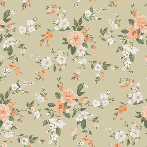 Skyblur tapet blommor vintage mönster tapet 260 cm x 44,5 cm kök tapeter brun tapet vinyl självhäftande vägg sovrum tapeter idéer väggfolie självhäftande