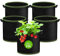 Muyohix 5 Pack Maceta 15 litros, Bolsas de Cultivo de Tela No Tejida Gruesa de 300 G/M² con Asas, Reutilizables, para Tomates, Patatas, Verduras, Flores, Balcón, Jardín, Invernadero, Huerto Urbano