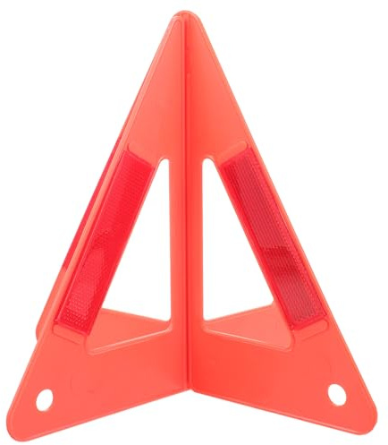 MUSISALY Triangolo di Emergenza Riflettente per Auto Kit Sicurezza Stradale Compatto e Resistente Segnale Avvertimento Visibile per Situazioni di Emergenza e Assistenza Veicolare