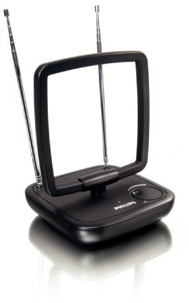 PHILIPS AUDIO SDV5120/12 - Antena de TV (Obstrucción 75 Ohmio) negro