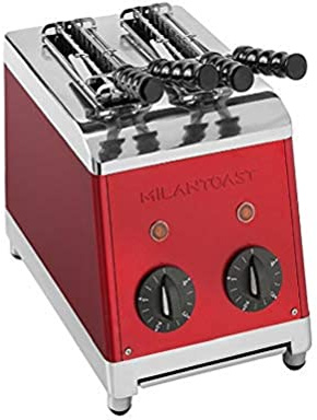Milan Toast 7003 Klassische Inox Toaster mit 2 Tongs