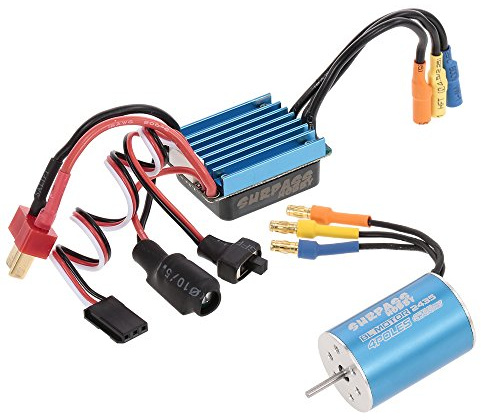 Goolsky SURPASS HOBBY 2435 4500KV Sensorless Brushless Motor mit 25A Brushless ESC für 1/18 1/16 RC Auto