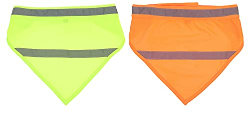 Mipcase Sicherheits-Halstuch Für Hunde Reflektierendes Neon-dreieckstuch Stilvolles Haustier-Accessoire Für Den Einsatz Bei Nacht Und Tag Zufällige Farbe