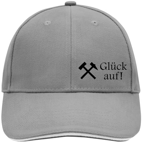 Huuraa Cappy Mütze Glück auf! Ruhrpott Geschenk | Baseballkappe Basecap Kappe Geschenkidee Unisex Baseball Cap