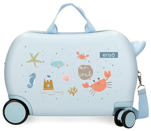 Enso Mr Crab Maleta Infantil, Azul, 2 Ruedas