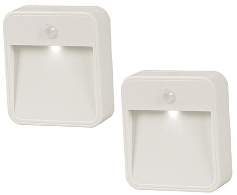 Gadpiparty Led Bewegungsmelderleuchte Nachtlicht 2 Stück Mit Infrarotsensor 0,3w Weißes Led Licht Bewegungsaktiviertes Induktionslicht Für Schrank Flur Treppe Kinderzimmer