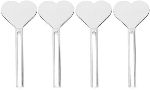 Baluue Zahnpasta-Quetscher 4 Stück Metall-Tubenquetscher Schlüssel Herzform Zahnpasta-Tubenquetscher Für Den Badezimmergebrauch