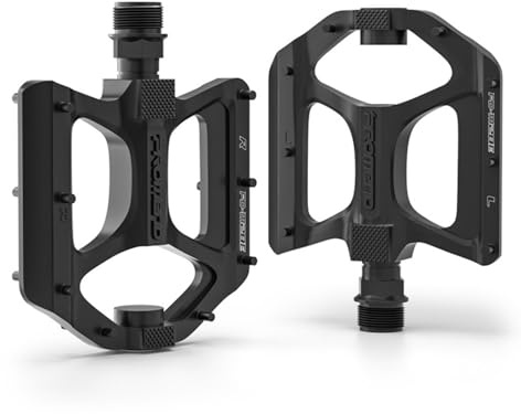 Pédales de vélo - Pédale de vélo avec lumières LED - Pédale de VTT en aluminium antidérapante, imperméable et avec goupille en acier, pour City, Hybrid, Road