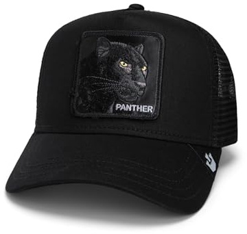 Goorin Bros. The Black Panther Pantera Black Core Nero Berretto da Camionista Regolabile