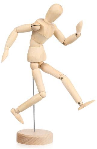 Holzfiguren Beweglich Künstlerpuppe Modell Zum Zeichnen Gelenk Posen Mensch Statue Dekoration Schreibtischornament