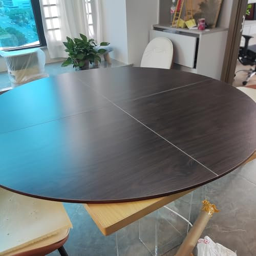 Store Jour Nuit Store Occultant Table ronde pliable uniquement, comptoir en contreplaqué de bois massif très résistant, 120 cm 140 160 180 200 220 240 cm, grande table de restauration temporaire(130cm