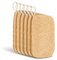 6 Pezzi Spugne di Luffa - loofah 11 x 7,5 cm - Materiale Naturale di Luffa - Per Pulizia Piatti, Peeling - Adatto per Cucina, Bagno, Campeggio (Colore Naturale)