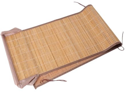 iplusmile Cuscino Per Sedia in Bambù Pieghevole e Portatile Rinfrescante e Traspirante Adatto Per Sedi Ufficio Giardino Con Bordatura Precisione