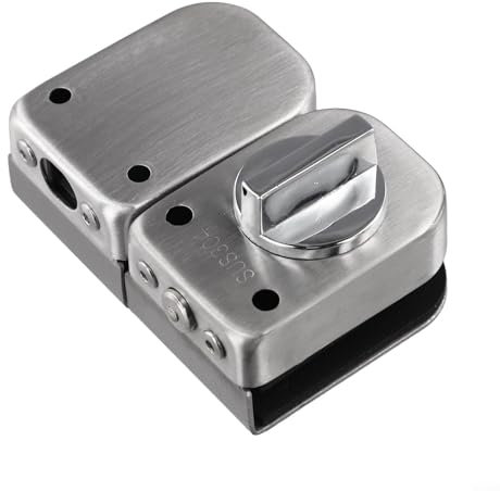 Jotekonoby Verrou de porte en verre en acier inoxydable pour la maison, la salle de bain, la maison, l'hôtel, la salle de bain, la vitrine, les portes d'armoire