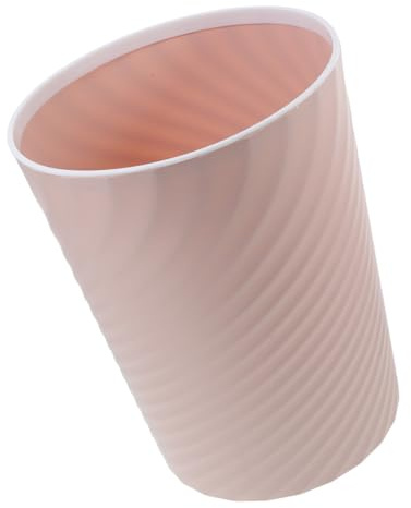 Healifty Poubelle Sans Couvercle 8l Rose En Plastique Robuste, Poubelle Ménagère Multi-usages, Pour Bureau, Salle De Bain Et Chambre