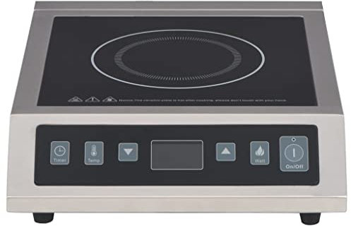 Plaque de cuisson électrique à induction 3500 W avec écran tactile, en acier inoxydable, idéale pour les petites cuisines, économe en énergie et durable