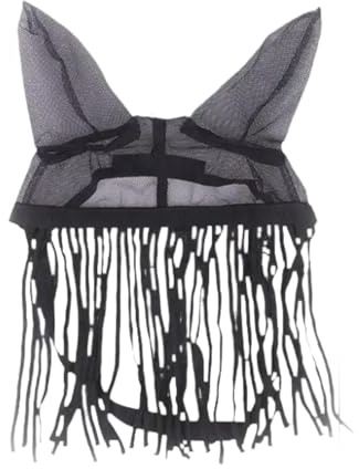 Ronyme Maschera Anti-Mosche per Cavalli, Leggera, per Animali Domestici, Morbida, per Cavalli, Estiva, in Rete, Traspirante, Protezione Standard, Parasole, L