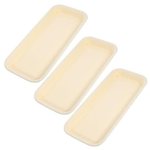 VICASKY 3 Pezzi Vassoio Rettangolare Fioriera in Sottovaso Riutilizzabile per Piante da e per Vasi Bonsai