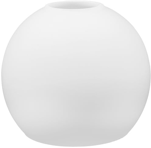 LOORGVEL Glas Lampenschirm Ersatz Ø Milchglas Pendelleuchte Lampenabdeckung Kleine Lampenschirme Modern Einfach zu Montieren für Wohnzimmer Deckenleuchte