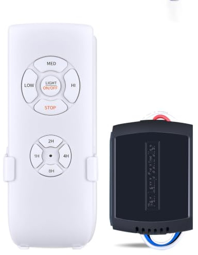 RYQIF Telecomando di ricambio compatibile con ventilatore da soffitto universale, 3 in 1（Prima dell'associazione:Spegnere l'interruttore principale, attendere 10 secondi, quindi riaccenderlo.）