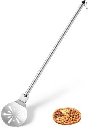 Joyfair rostfritt stål perforerad pizzaspade (1, 17,8 cm)