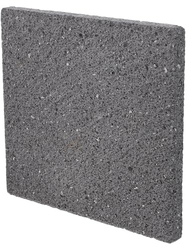 GATHINESS Tabla para Asar de Piedra Volcánica para Barbacoa, Fácil de Limpiar y Segura, Tamaño 16.80x15.50x1.50 Cm, Adecuado para Picnics Espontáneos y Cocina Estable