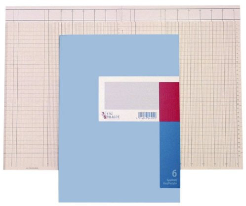 König Ebhardt Spaltenbücher hellblau 3 Spalten DINA4, 96Blatt