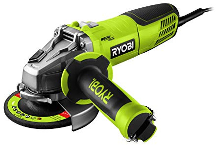 Ryobi Winkelschleifer RAG950-125S (Schleifgerät in Tasche mit Zubehör, 950 W, M14, 2,5 kg) 5133002495