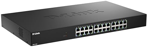 D-Link DMS-1024 24-Port Multi-Gigabit Unmanaged Switch – 2.5G Ethernet, Plug-and-Play, QoS, IGMP Snooping, EEE, Metal Housing, Rackmountable, Silent Operation