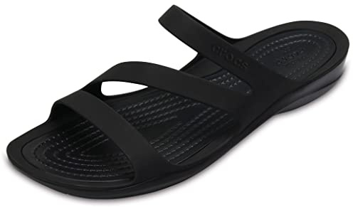 Crocs Herren Swiftwater Sandal W Sandalen, Black/Black, 41/42 EU