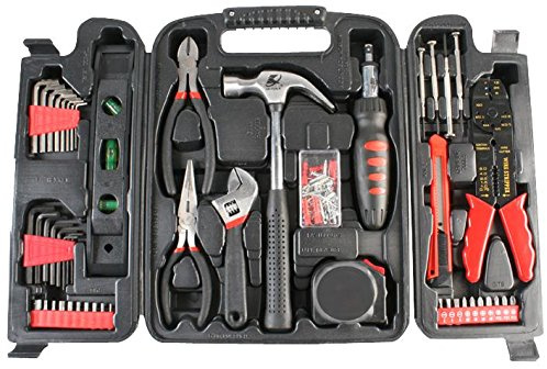 DURATOOL D02154 General Tool Kit & Carry Case, 129 Piece