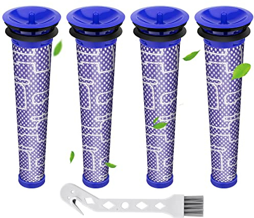 V6 Filter for Dyson V7 V8 Filters for Dyson DC58 DC59 SV03 SV06 SV09 | Filters for Dyson SV03 Vacuum Cleaner Replacements Part # 965661-01, 4 pack