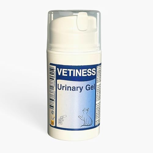 vetiness Urinary Gel 50 ml für Katzen mit Cranberry: Premium Ergänzungsfuttermittel zur Unterstützung Blasen- und Harnweg - Sicher, Effektiv und Leicht zu Verabreichen
