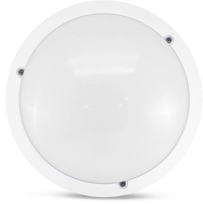 MIIDEX LIGHTING Plafonnier Blanc LED Ø300 x 100mm 60W Max RONDO E27 ECO Sans détecteur - Éclairage, ampoule et luminaire