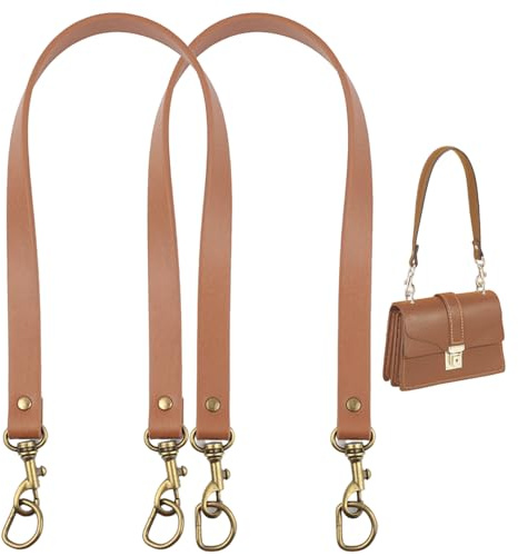 Dtoterul Leder Ersatzgriffe 2 Stück Leder Schulterriemen Ledertasche Griffe Damen Taschengriffe Schulterriemen Handtaschen Ersatz Handtaschenriemen Handtaschen Griffe für Heimwerker Handtasche
