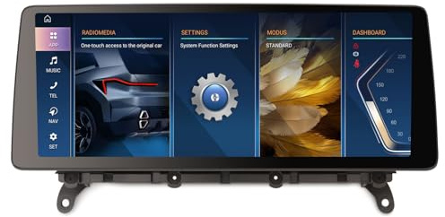 12,3 Zoll [8G+128G] 8 Core Android 14 Autoradio für BMW X3 F25 / X4 F26 CiC System Unterstützung GPS Navi Carplay IPS WiFi 4G Dab+ DSP Android Auto Bluetooth 5.0 SWC Canbus