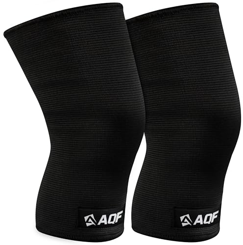 AQF Rodilleras - Rodilleras de Una, Dos y Tres Capas para Levantamiento de Pesas en Gimnasio, Peso Muerto, y Sentadillas