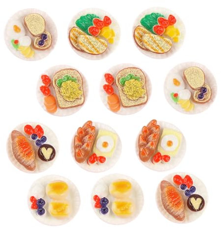 TOYANDONA 18stücke Mini Snack Teiliges Miniatur Lebensmittel Für Und Dekoration Simulation Für Kreative Szenen Mixed Style