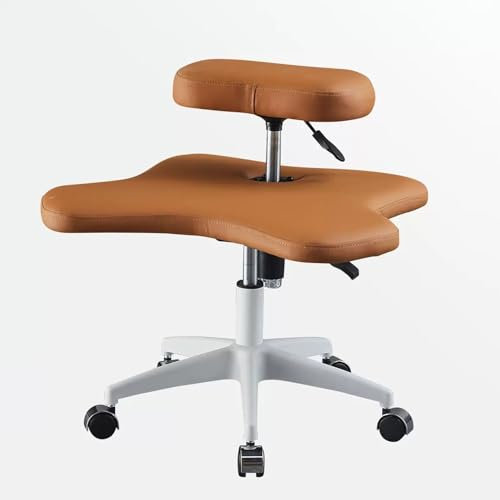 LULUMAIC Ergonomischer Kniestuhl, höhenverstellbarer Bürohocker mit Rollen, Stühle mit gekreuzten Beinen und Memory-Schaum-Kissen, Haltungsstuhl zur Linderung von Rückenschmerzen, Meditationsstuhl für