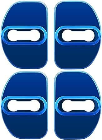 PANXUC 4 Stück Edelstahl Türschloss Abdeckung für Golf 4 5 6 7 MK6, Korrosionsschutz Türschlo Dekoration Schutz Aufkleber, Auto Zubehör
