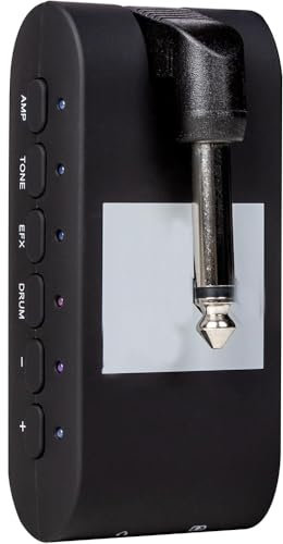 LEKATO Mini Amplificatore per Chitarra con 28 Drum Grooves, 14 effetti incorporati, 14 modelli di amplificatore, processore multieffetto ricaricabile con 14 preset, Bluetooth, registrazione USB