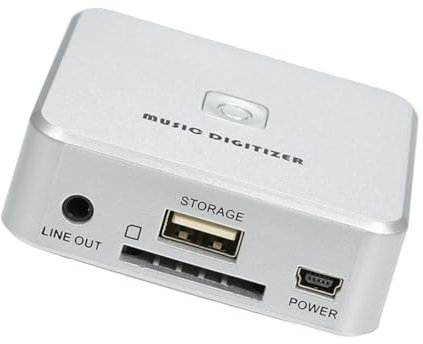 Ptdfjspt Digitalizzatore Musicale Lettore Musicale Registra Musica Analogica su Scheda SD unità USB Porta Mini USB Riproduci