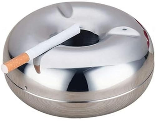 IWENZHKPA Cendrier Cendrier Cendriers en Acier Inoxydable Cendrier Coupe-Vent De Grande Capacité Convient À La Décoration De Bureau À Domicile Cendriers De Table
