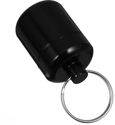 Kisangel Aluminum Alloy Earplug Case Keychain Portable Earbud Organizer Waterproof Small Earplug Storage Box Suitable for Travel and Concerts