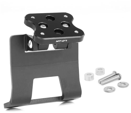 Soporte para Teléfono Móvil con Navegador GPS para Motocicleta para MT-07 2023-2024 para Manillar para Smartphone Soporte para Teléfono(Negro 1)