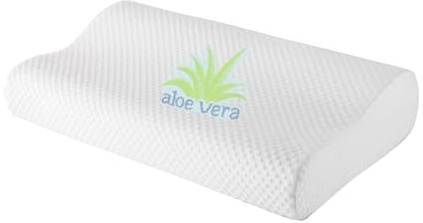 Fangomed Kissen HWS-Nackenstützkissen, Reisekissen, Kopfkissen in Bester Qualität aus viskoelastischem Gelschaum mit Aloe-Vera-Schutzbezug; (1 STK, 48 x 32 cm)