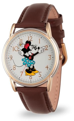 Disney Reloj analógico para Unisex-Adultos de Cuarzo con Correa en Cuero sintético W002770